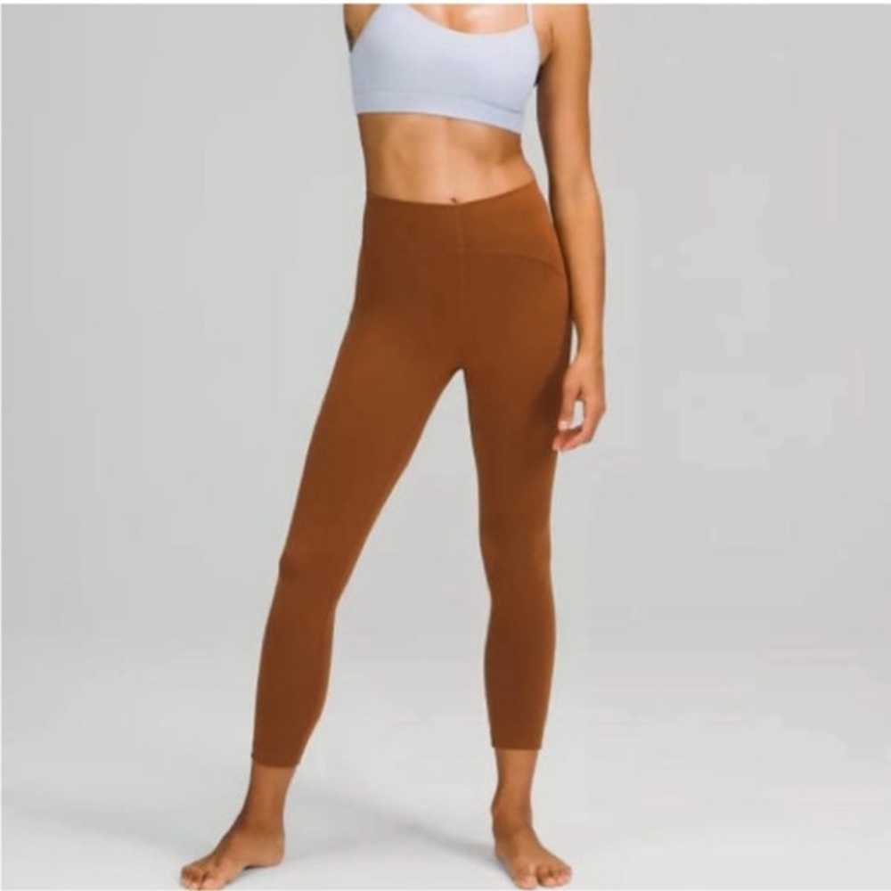 Lululemon Instill High-Rise Tight Leggings Copper Brown 25" Inseam Size 12